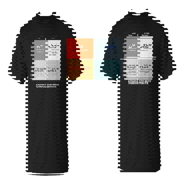 アイゼンハワー意思決定マトリックスのイラスト Tシャツ