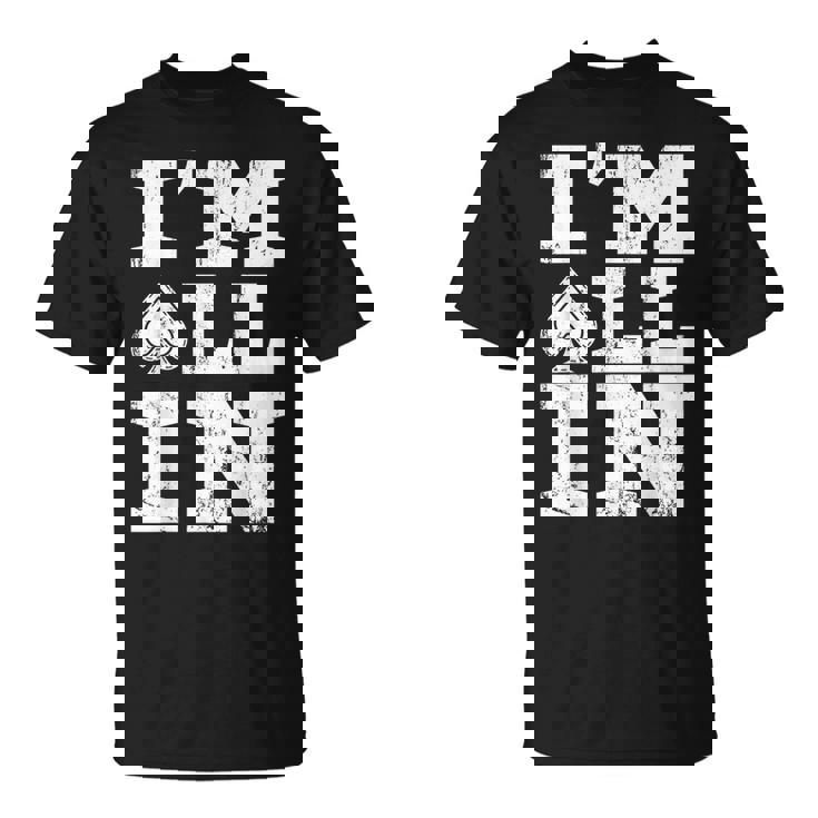 アイムオールイン ポーカーシャツ ポーカープレイヤー カード ギャンブラー Tシャツ
