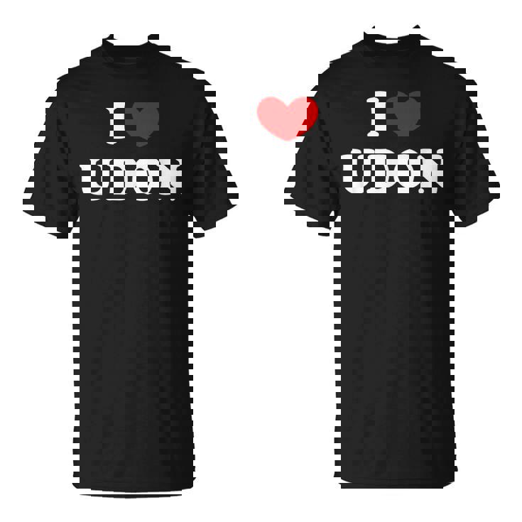 アイラブうどん アイハートうどん Tシャツ