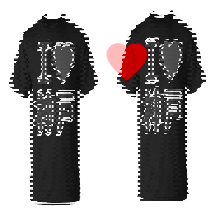 アイラブ・神戸（兵庫県）（I Love ハート）Big 大きな文字【47都道府県】ジモtティ お土産 面白い Tシャツ