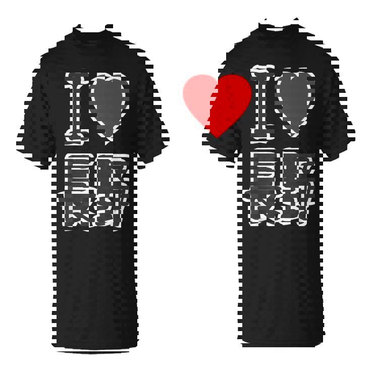 アイラブ・長野（I Love ハート）Big 大きな文字 ハート【47都道府県】ジモtティ 旅行お土産 面白 Tシャツ