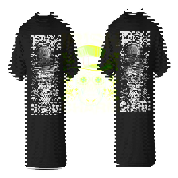 アイリッシュ・チャーム・シュガー・スカル・セント・パトリックス・デイ・アウトフィット Tシャツ