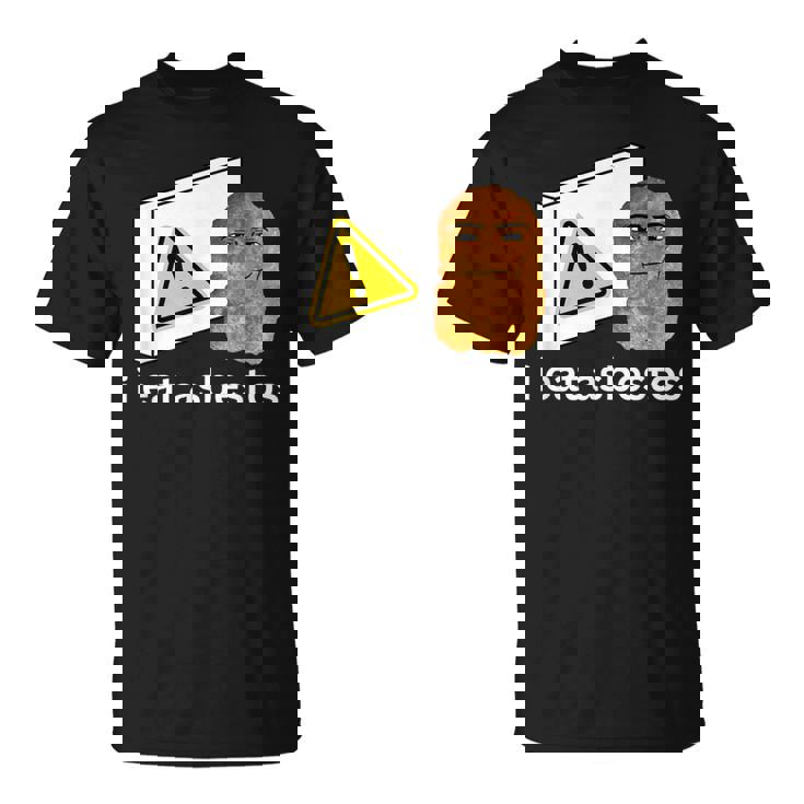 アイ・イート・アスベスト・ファニー・カーズ・チキン・ナゲット・ミーム Tシャツ