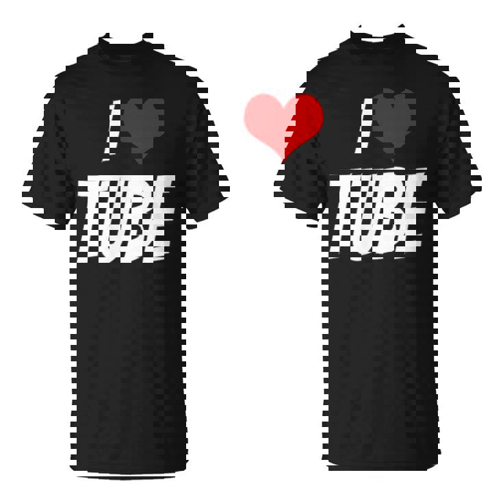 アイ・ラブ・チューブ・ハート Tシャツ
