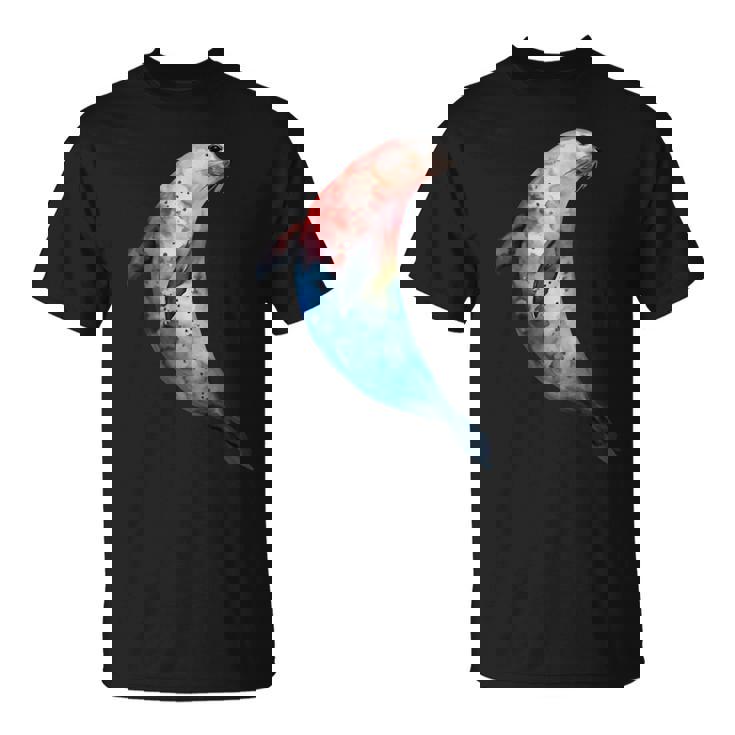 アザラシ アシカ かわいい シール 海 動物 水彩 シール Tシャツ