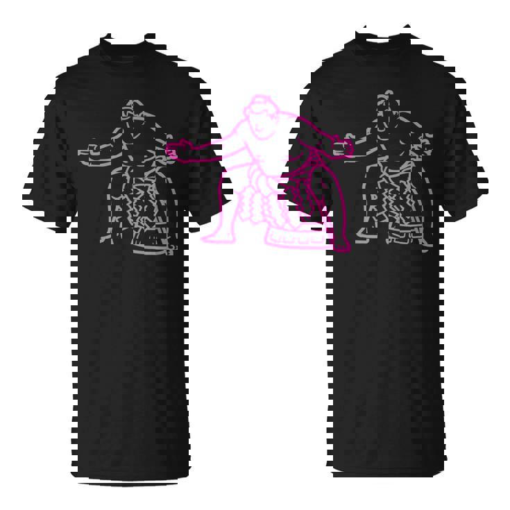 アスレチック相撲インスピレーションシルエット Tシャツ