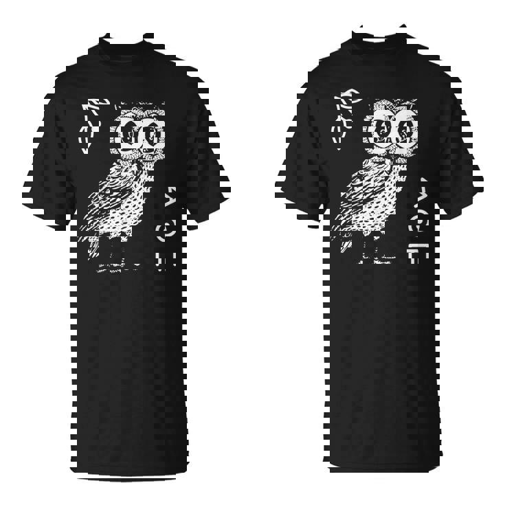 アテナのフクロウ ギリシャ神話 古代ギリシャ Tシャツ