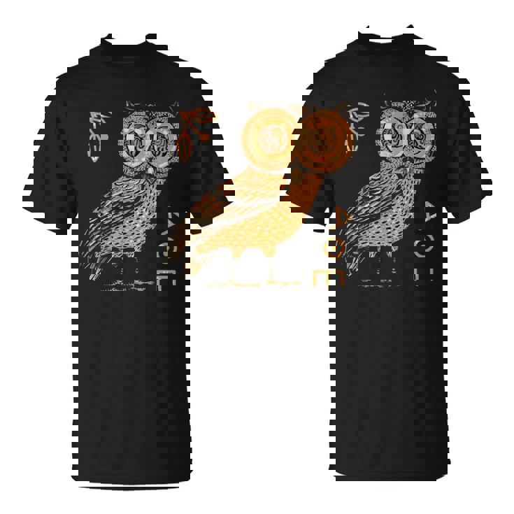 アテナのフクロウ ギリシャ神話 古代ギリシャ Tシャツ