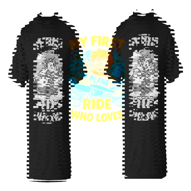 アニメ 飛行機 ライド ファーストクラスの乗客向け Tシャツ