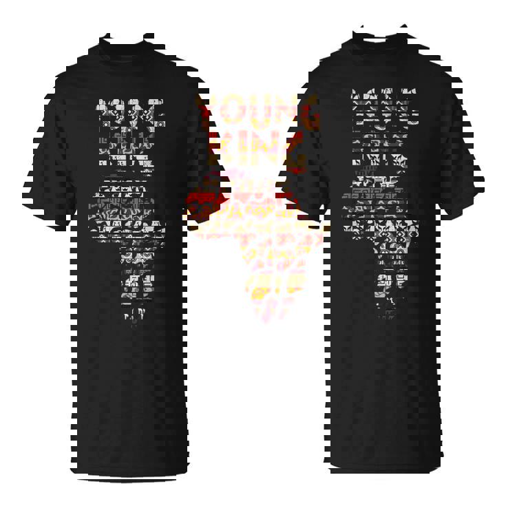 アフリカの王 アート ケンテ 布 アフリカ ガーナ キッズ 面白い アフリカ Tシャツ