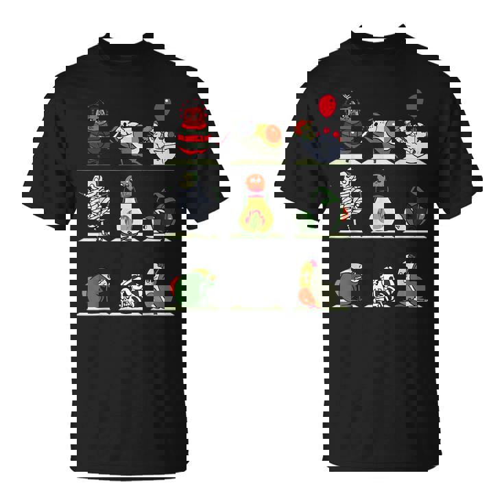 アボカド ヨガ ハロウィン モンスター Tシャツ