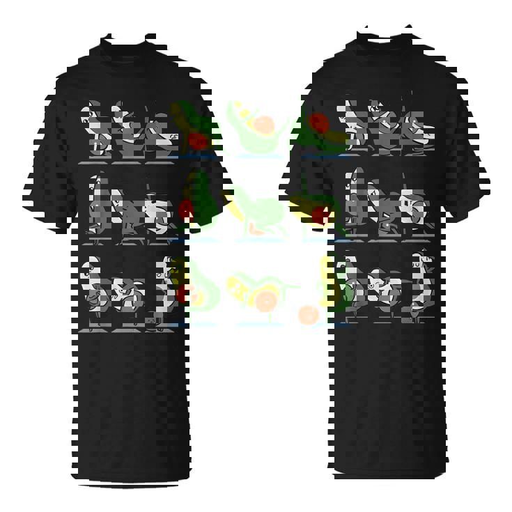 アボカドヨガ フラット腹部用 Tシャツ