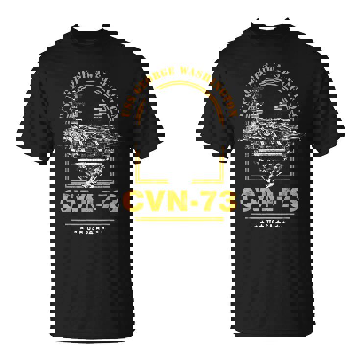 アメリカ海軍航空母艦 Cvn-73 ジョージ・ワシントン Uss George Washington Tシャツ