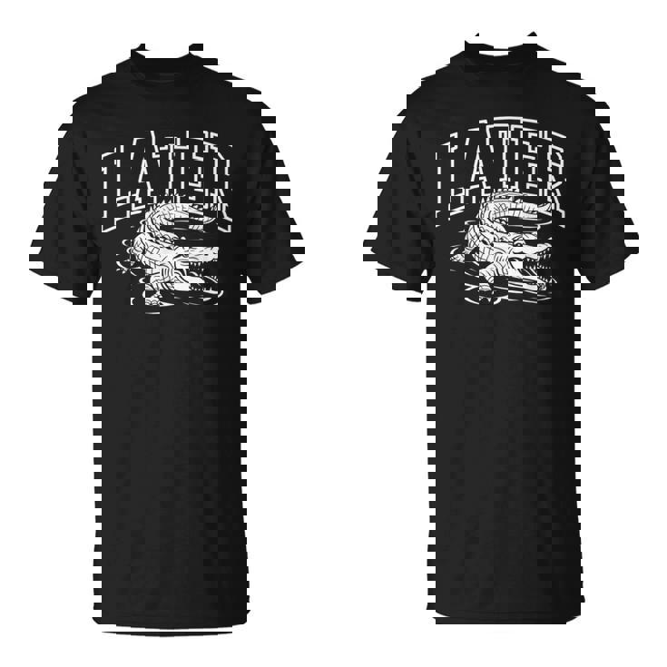 アリゲーター後で面白い皮肉なグラフィックノベルティ格言 Tシャツ