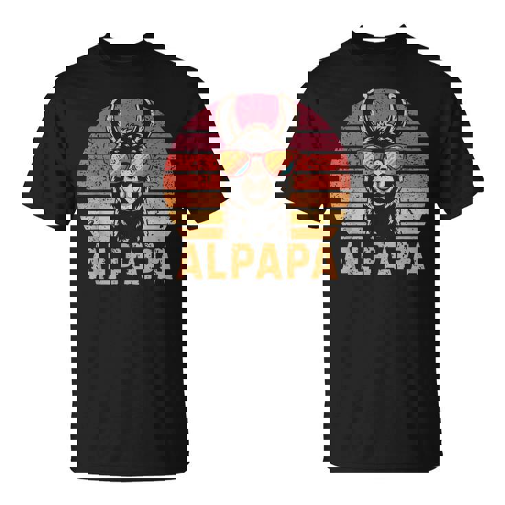 アルパパ アルパカ ラマ お父さんになる お父さん 新しいお父さん Tシャツ