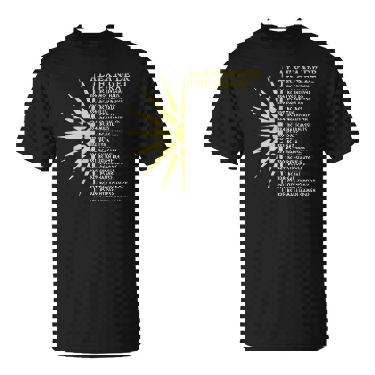 アレクサンダー大王の戦い 古代マケドニア Tシャツ