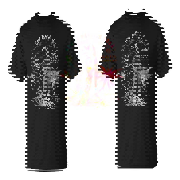 アロハ ハワイ サーファー ガール サマー サンビーチ Tシャツ