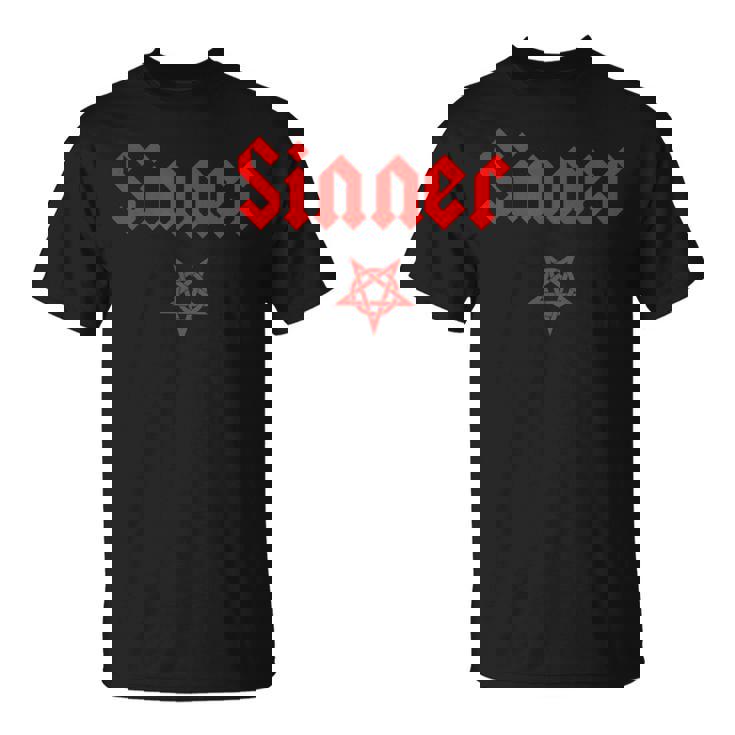 アンチ・キリストの罪人 五芒星 Tシャツ