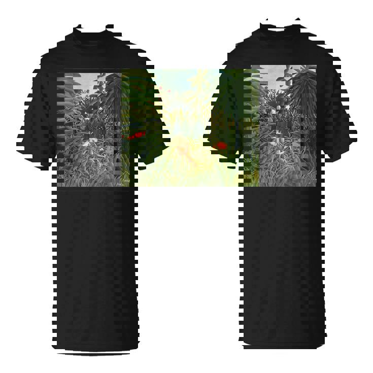 アンリ・ルソー作 ジャガー 馬を攻める1910 Tシャツ