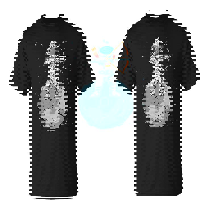 アーチェリーシャツキッズロングボウ宇宙飛行士ギフトキッズボウアーチェリー Tシャツ