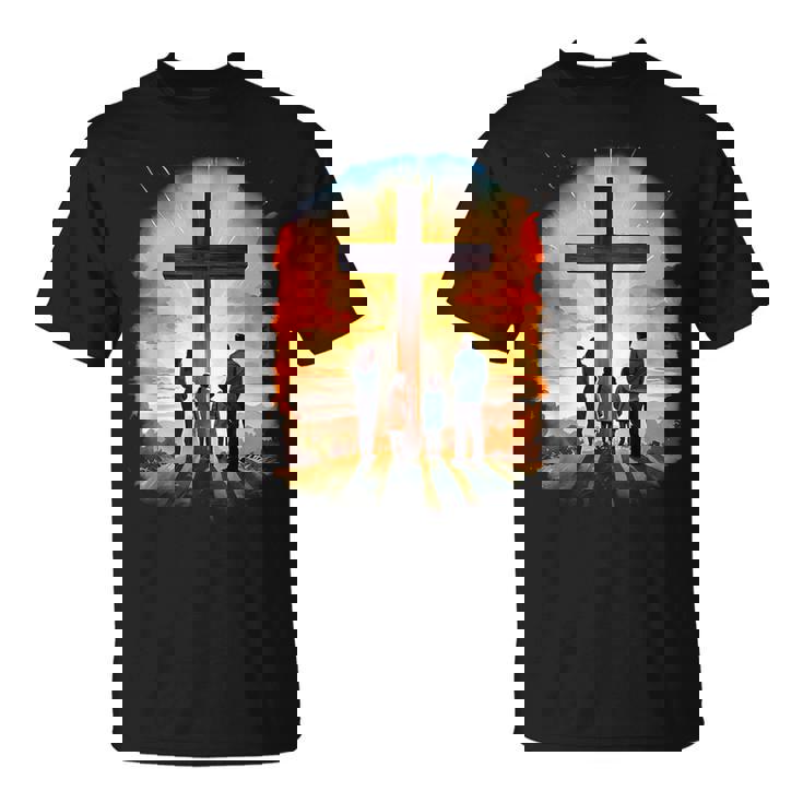 イエスキリストの十字架 – サンライズネイチャークリスチャン Tシャツ