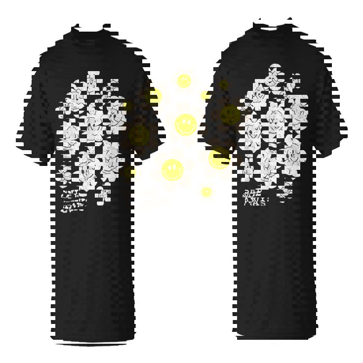 イエロー スマイル 顔 花mile Always キッズ 幼児 女の子 Tシャツ