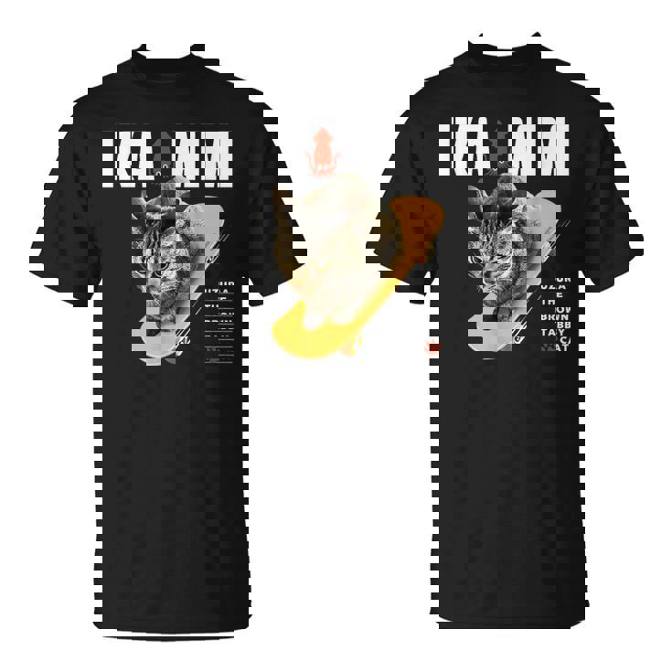 イカ耳ねこ、うずら 猫 キジトラ猫 イカミミ Cat Tシャツ