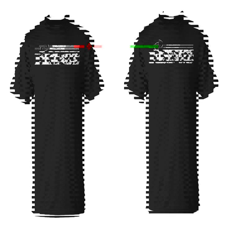 イタリア、フィレンツェのお土産、トリコロールとイタリアの国旗。 Tシャツ