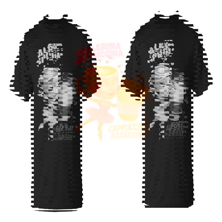 イタリアン ブレイン ロート バレリーナ カプチーナ エスプレッソ アサシン ミーム Tシャツ