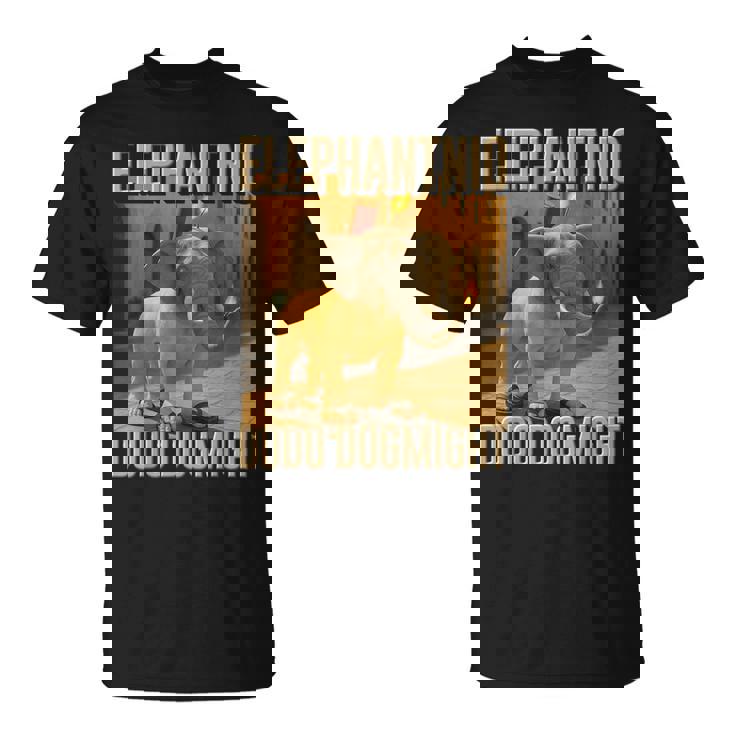 イタリアンブレインロットキャラクター エレファントニオ・ドードー ドッグマイ・ミーム Tシャツ
