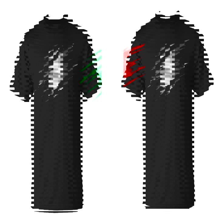 イタリア国旗 トリコロール イタリアバナー Tシャツ