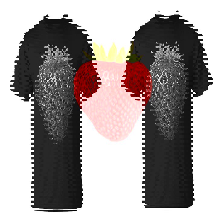 イチゴ イラスト アート フルーツ グラフィック モチーフ Tシャツ