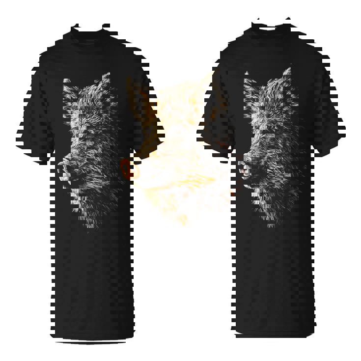 イノシシ 動物 モチーフ イラスト イノシシ Tシャツ