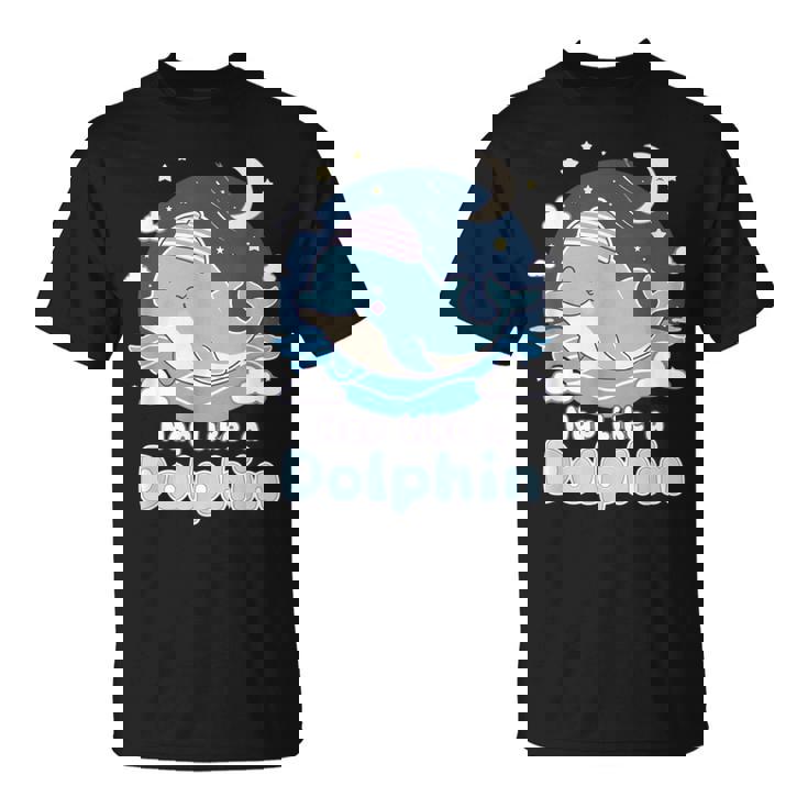 イルカのような昼寝 可愛い眠りイルカ Tシャツ