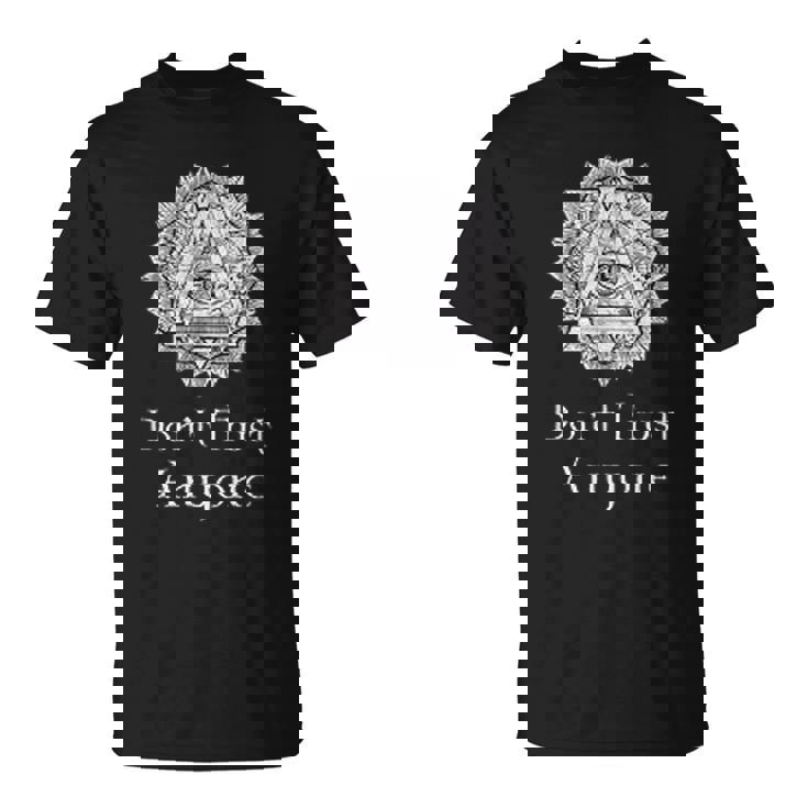 イルミナティのシンボル、信頼、すべてを見る目、プロビデンス Tシャツ