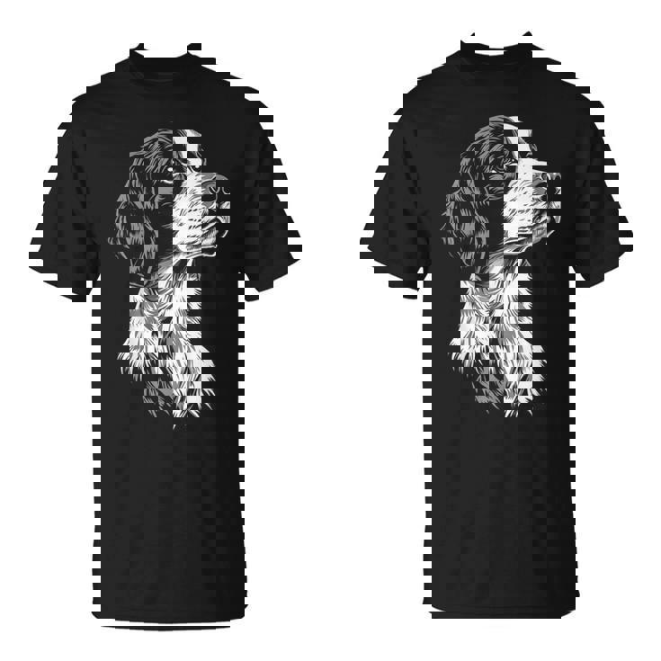 イングリッシュセッター 犬 モチーフ ペット イラスト イングリッシュセッター Tシャツ