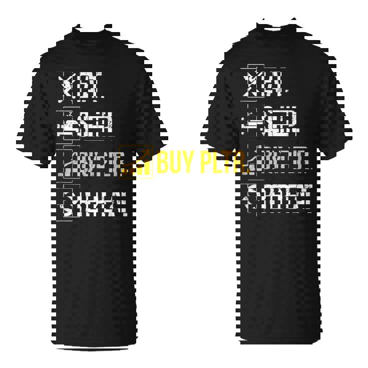 イートスリープインベストベスト Pltr購入パランティア投資。 Tシャツ