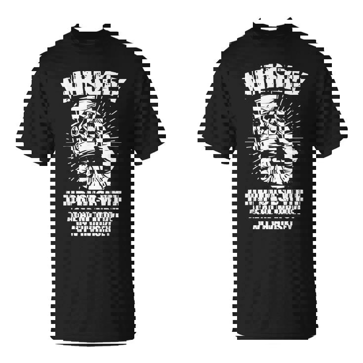 ウイスキー 年齢に合わせて改善 ウイスキーで改善 Tシャツ