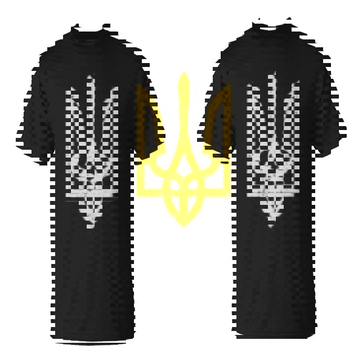 ウクライナのトライデントシンボル ウクライナ支援愛国 Tシャツ