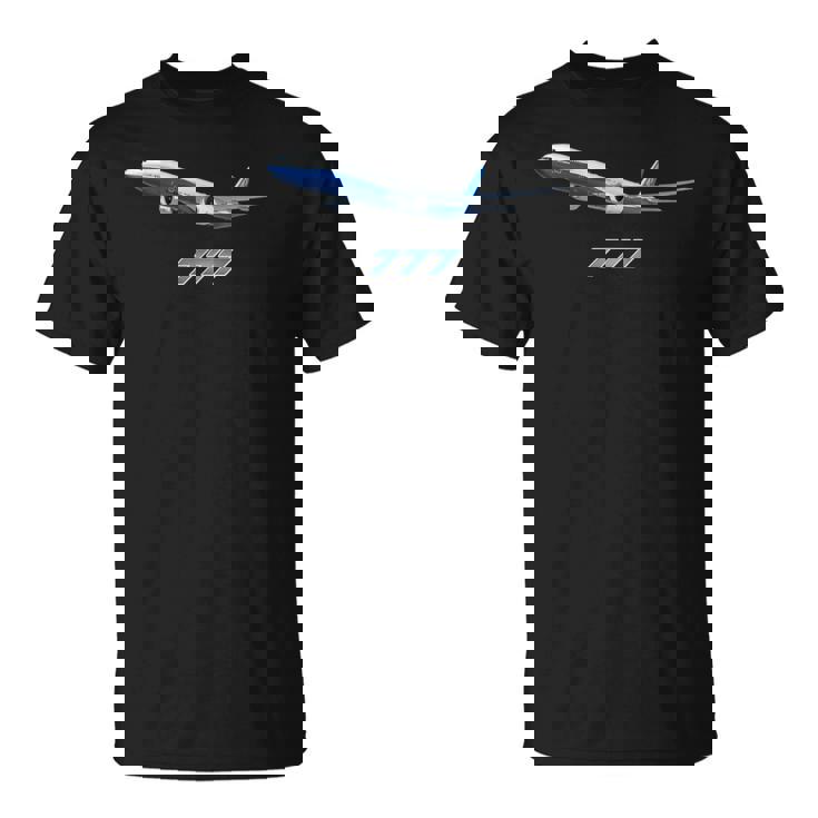 エアラインジェット777飛行機旅客機ジャンボジェット Tシャツ