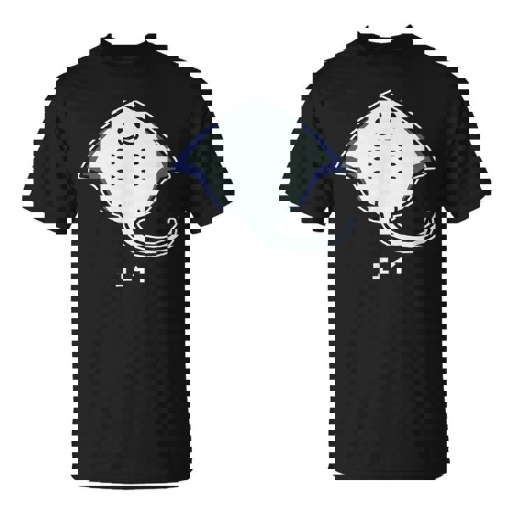 エイ エイの裏側 顔 笑顔 魚類 シンプル 簡単 かわいい おもしろ イラスト エイ好き Tシャツ