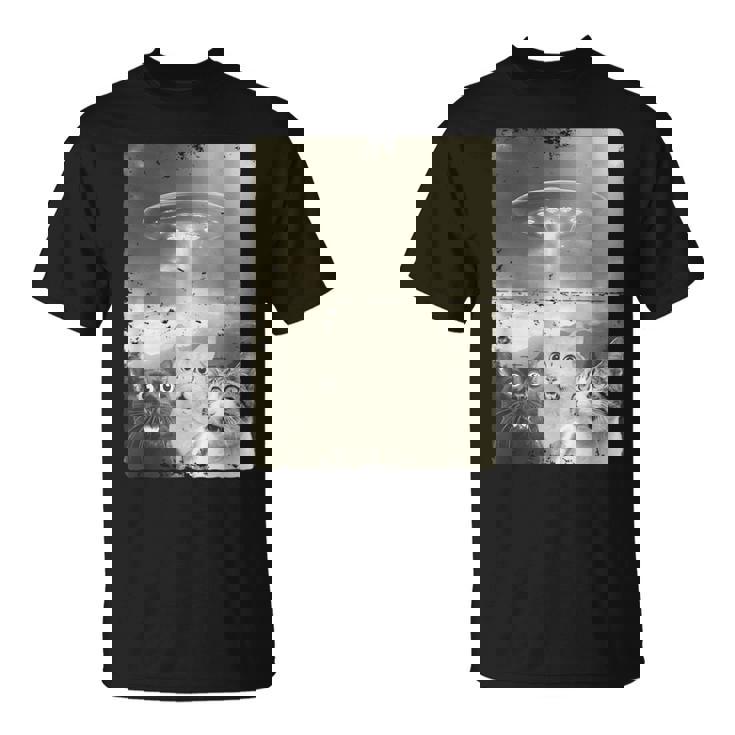 エイリアン Ufo ファニー キャッツ エイリアンの侵略猫 Tシャツ