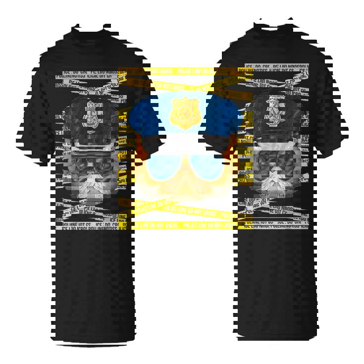 エキゾチック ショートヘア 警察官 警察官 面白い 警察 猫 Tシャツ