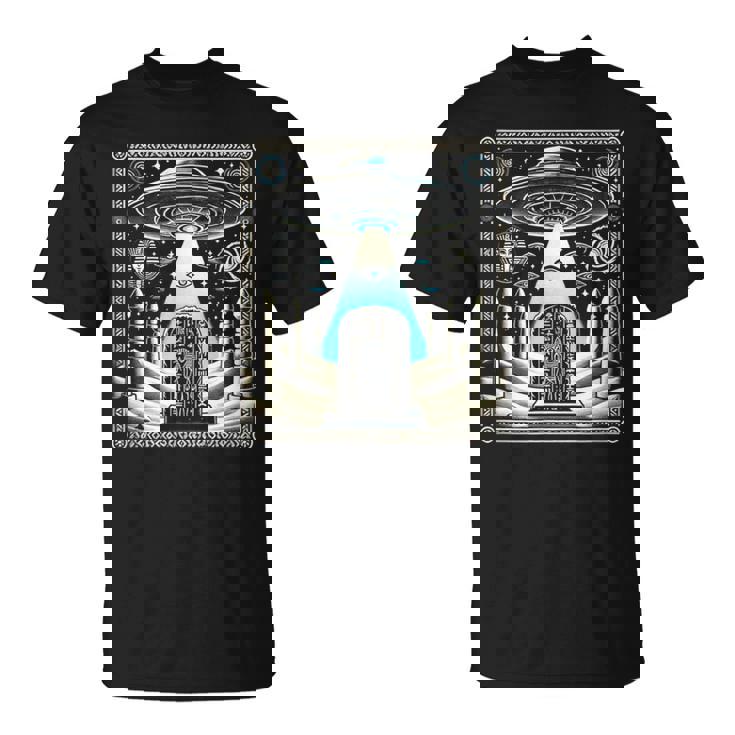 エジプトufoと柱のスターゲート Egypt Ufo Openingtargate Tシャツ