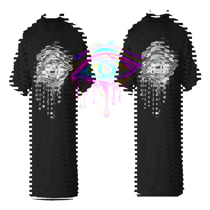 エジプトのホルスの目 トリッピー サイケデリック アート 宇宙 シュール Tシャツ