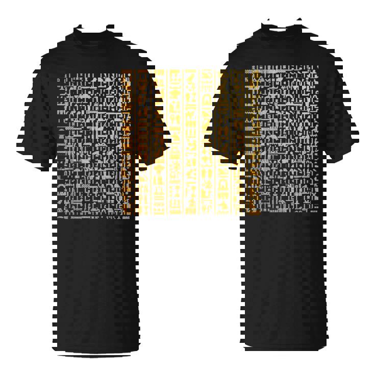 エジプトヒエログリフ ファラオ語 古代エジプト Tシャツ