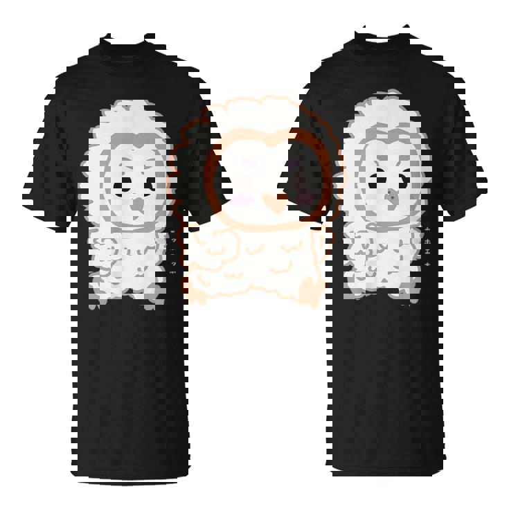 エッホエッホ 一生懸命に走るフクロウの赤ちゃん イラスト Tシャツ