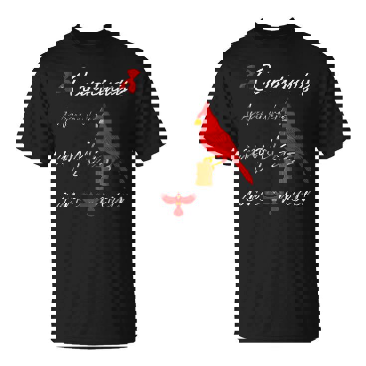エンジェルが近くにいるとカーディナルが現れる Tシャツ