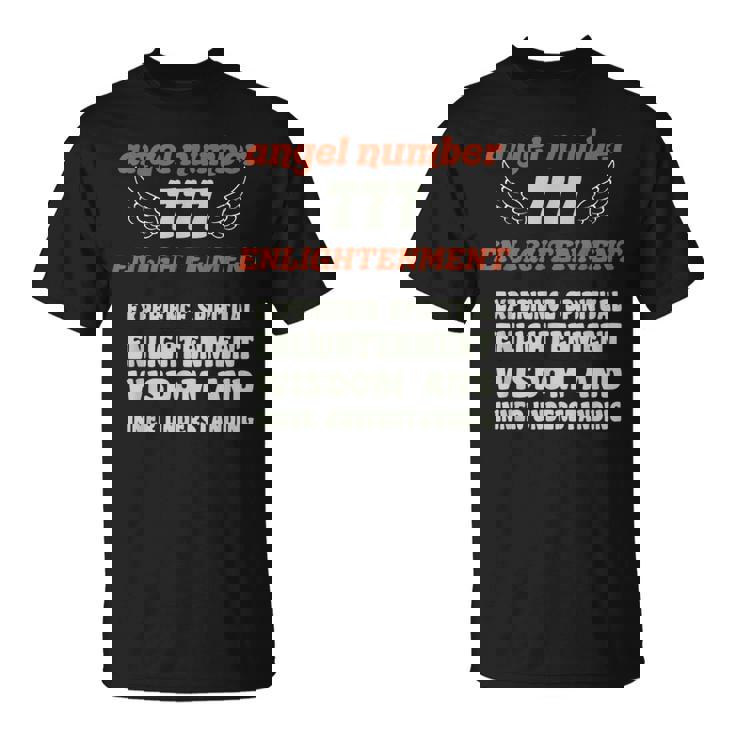 エンジェルナンバー777エンライトメント数秘術パーソナルナンバー777 Tシャツ