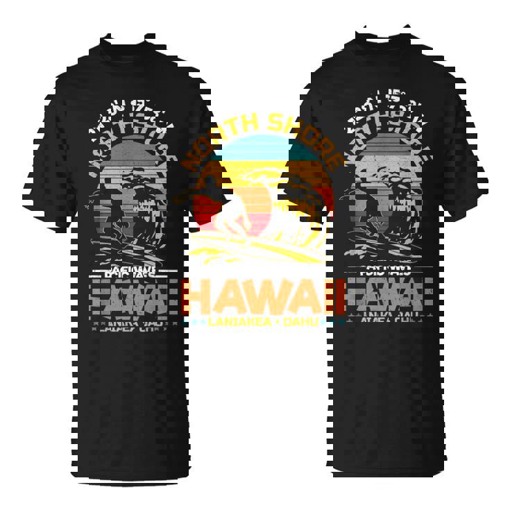 オアフ島のラニアケアビーチノースショアサーフィンハワイオアフ島 Tシャツ